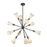 Kuzco Cosmo 39" Socket Chandelier, Black/Glossy Opal/Fluted Milk - CH462039MBGR
