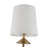 Kuzco Bridgette 45" Socket Chandelier, Gold/White Linen/Linen