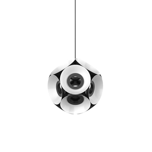 Kuzco Magellan 24" Chandelier, Black/White - CH51224-BK-WH