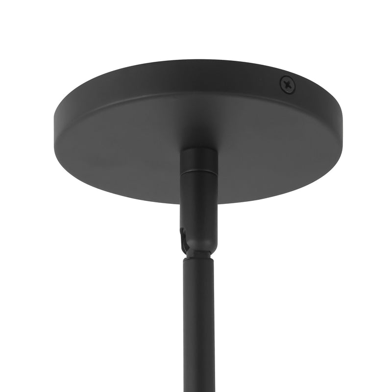 Kuzco Willow 18in 5-Light Chandelier | Modern Matte Black and Smoked Glass | Dining Room & Living Room | 18 x 18 x 11 in | Model CH548518MBSM