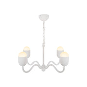 Kuzco Effie 27" Socket Chandelier, Antique White/Opal Glass - CH558427AWOP