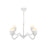 Kuzco Effie 27" Socket Chandelier, Antique White/Opal Glass - CH558427AWOP