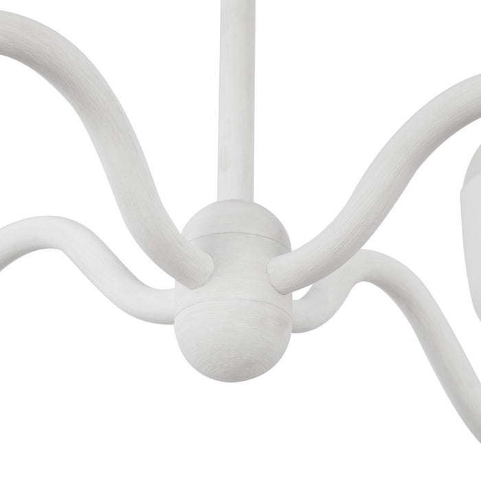 Kuzco Effie 27" Socket Chandelier, Antique White/Opal Glass