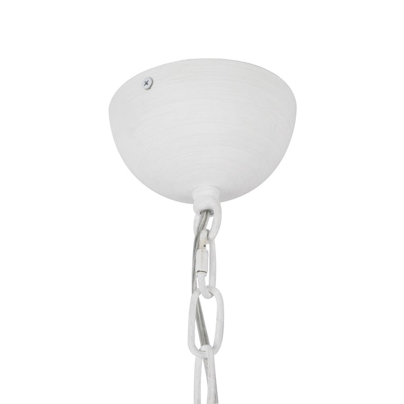 Kuzco Effie 27" Socket Chandelier, Antique White/Opal Glass