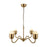 Kuzco Effie 27" Socket Chandelier, Brushed Gold/Opal Glass - CH558427BGOP