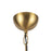Kuzco Effie 39" Socket Chandelier, Brushed Gold/Opal Glass