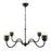 Kuzco Effie 39" Socket Chandelier, Matte Black/Opal Glass - CH558439MBOP