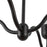 Kuzco Effie 39" Socket Chandelier, Matte Black/Opal Glass