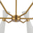 Kuzco Blake 32" Socket Chandelier, White/Aged Gold/Steel Shade
