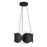 Kuzco Ciel 10" Socket Chandelier, Black/Opal Glass/Steel Shade - CH59810-BK-OP