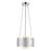 Kuzco Ciel 10" Socket Chandelier, Chrome/Opal Glass/Steel Shade