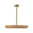Kuzco Maris 24" LED Chandelier, Brushed Gold/Rattan Shade - CH602024BG-UNV