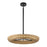 Kuzco Maris 24" LED Chandelier, Matte Black/Rattan Shade