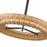 Kuzco Maris 24" LED Chandelier, Matte Black/Rattan Shade