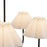 Kuzco Rosemary 31" LED Chandelier, Black/White Folded Linen