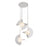 Kuzco Scorpio 27" LED Chandelier, Polished Nickel/Opal Glass - CH65127-PN-OP-UNV