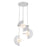 Kuzco Scorpio 27" LED Chandelier, Polished Nickel/Opal Glass