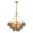Kuzco Faye 24" Gold Chandelier, Brushed Gold/Smoked Glass - CH654624BGSM