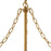 Kuzco Faye 24" Gold Chandelier, Brushed Gold/Smoked Glass