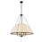 Kuzco Crosby 33" Socket Chandelier, Matte Black/Spandex Shade