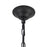 Kuzco Crosby 33" Socket Chandelier, Matte Black/Spandex Shade