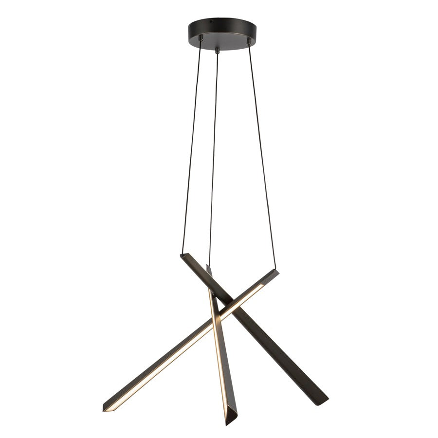 Kuzco Lex 27" LED Chandelier, Urban Bronze - CH68127-UB-UNV