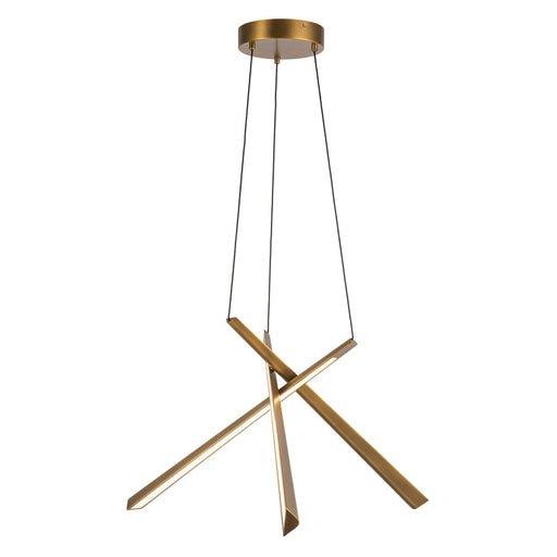 Kuzco Lex 27" LED Chandelier, Vintage Brass - CH68127-VB-UNV