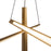 Kuzco Lex 27" LED Chandelier, Vintage Brass