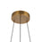 Kuzco Lex 27" LED Chandelier, Vintage Brass