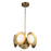 Kuzco Cleo 16" LED Chandelier, Gold/Opal Glass/Steel Shade - CH77916-BG-OP-UNV