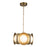 Kuzco Cleo 16" LED Chandelier, Gold/Opal Glass/Steel Shade