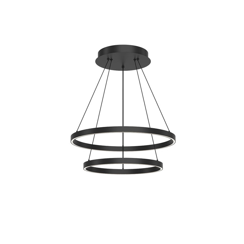 Kuzco Cerchio 24" LED Chandelier, Black - CH87224-BK-UNV-010