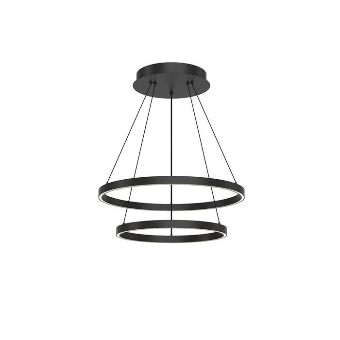 Kuzco Cerchio 24" LED Chandelier, Black - CH87224-BK-UNV-010