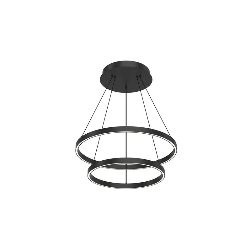 Kuzco Cerchio 24" LED Chandelier, Black