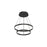 Kuzco Cerchio 24" LED Chandelier, Black