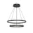 Kuzco Cerchio 32" LED Chandelier, 113W, Black - CH87232-BK-UNV-010