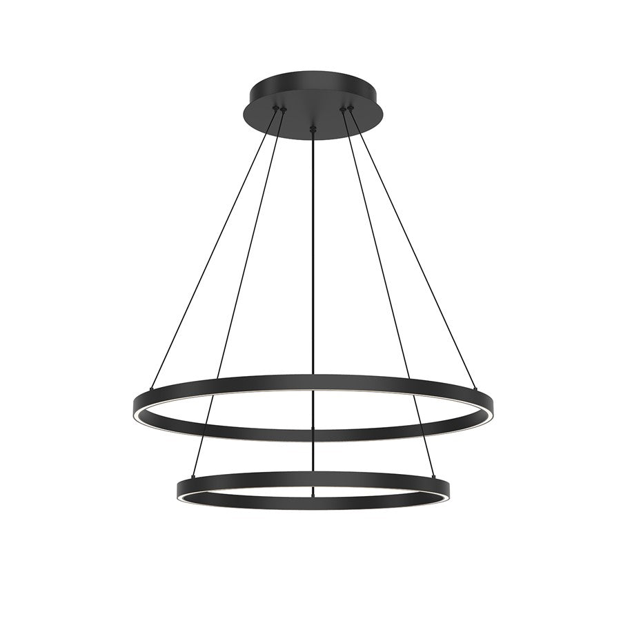 Kuzco Cerchio 32" LED Chandelier, 113W, Black - CH87232-BK-UNV-010