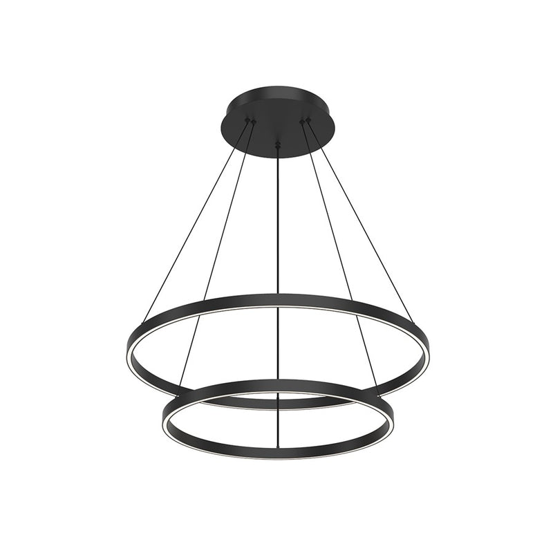 Kuzco Cerchio 32" LED Chandelier, 113W, Black