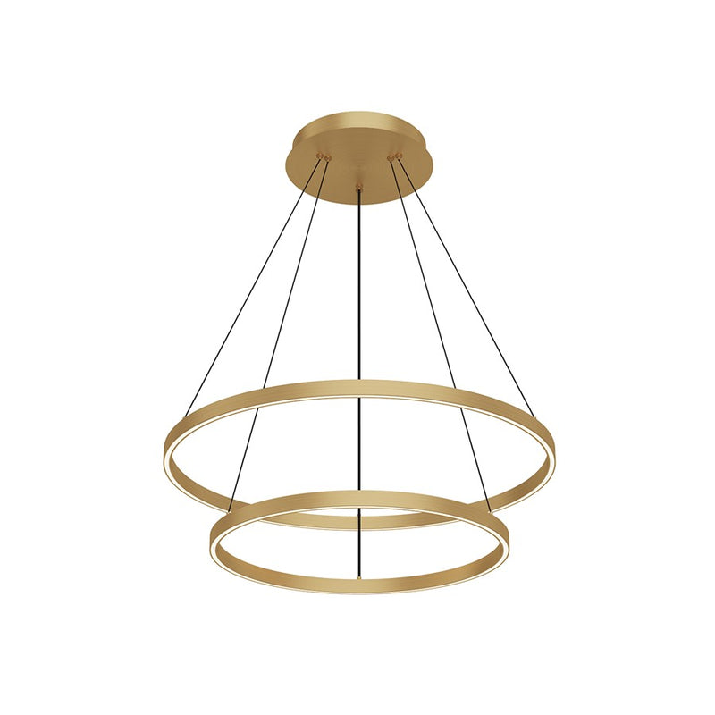 Kuzco Cerchio 32" LED Chandelier, 113W, Black