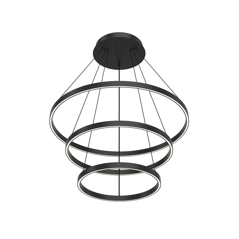 Kuzco Cerchio 32" LED Chandelier, 150W, Black - CH87332-BK-UNV-010