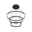 Kuzco Cerchio 32" LED Chandelier, 150W, Black - CH87332-BK-UNV-010