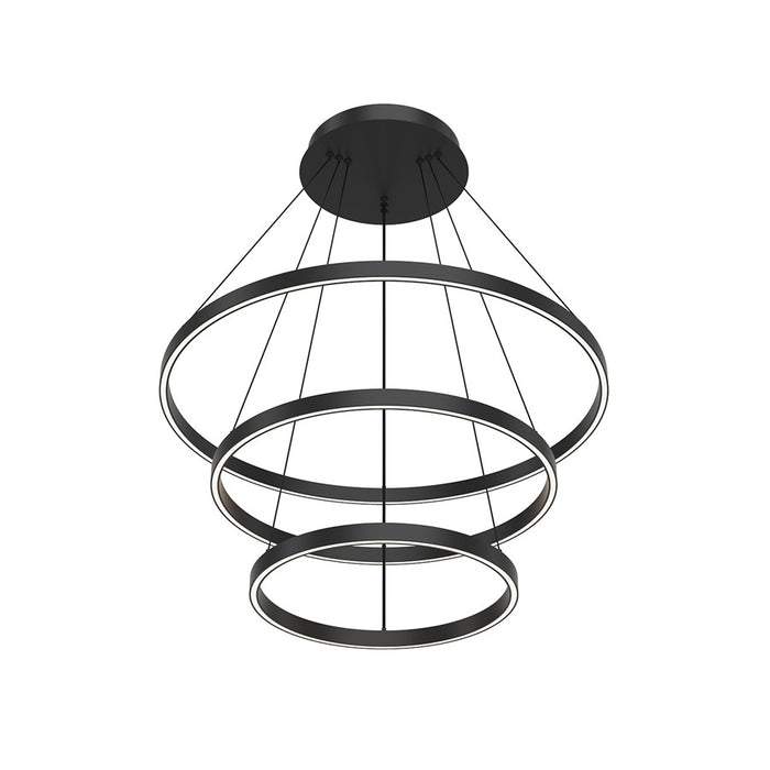 Kuzco Cerchio 32" LED Chandelier, 150W, Black - CH87332-BK-UNV-010