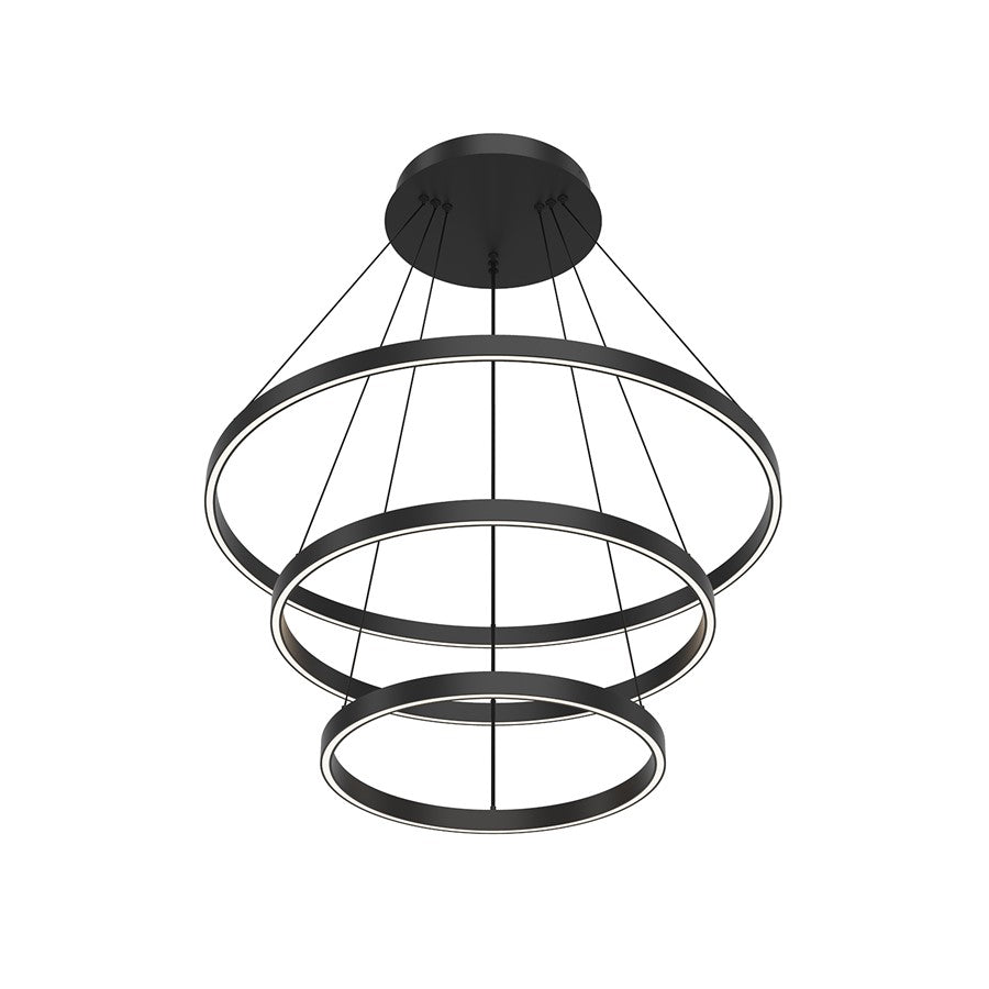 Kuzco Cerchio 32" LED Chandelier, 150W, Black - CH87332-BK-UNV-010