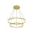 Kuzco Cerchio 32" LED Chandelier, 138W, Brushed Gold - CH87832-BG-UNV-010