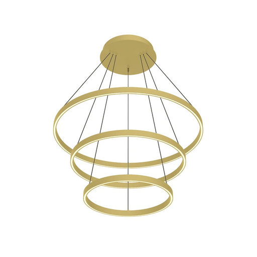 Kuzco Cerchio 32" LED Chandelier, 188W, Brushed Gold - CH87932-BG-UNV-010