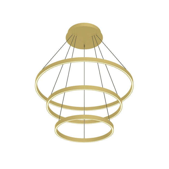 Kuzco Cerchio 32" LED Chandelier, 188W, Brushed Gold - CH87932-BG-UNV-010