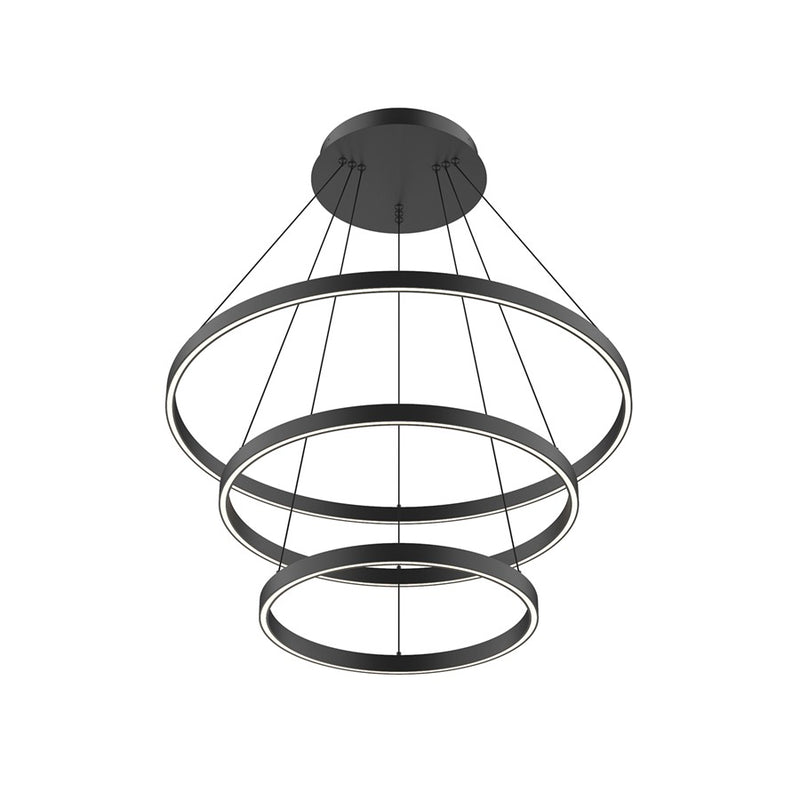 Kuzco Cerchio 32" LED Chandelier, 188W, Black - CH87932-BK-UNV-010