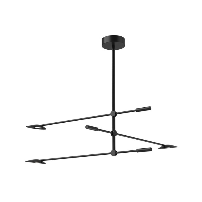 Kuzco Rotaire 32" LED Chandelier, Black