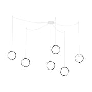 Kuzco Marquee Multi Pendant Canopy System | White Metal Ceiling Canopy | Kitchen Island & Dining Room | 16 x 1.75 in | Model CNM13AC-WH