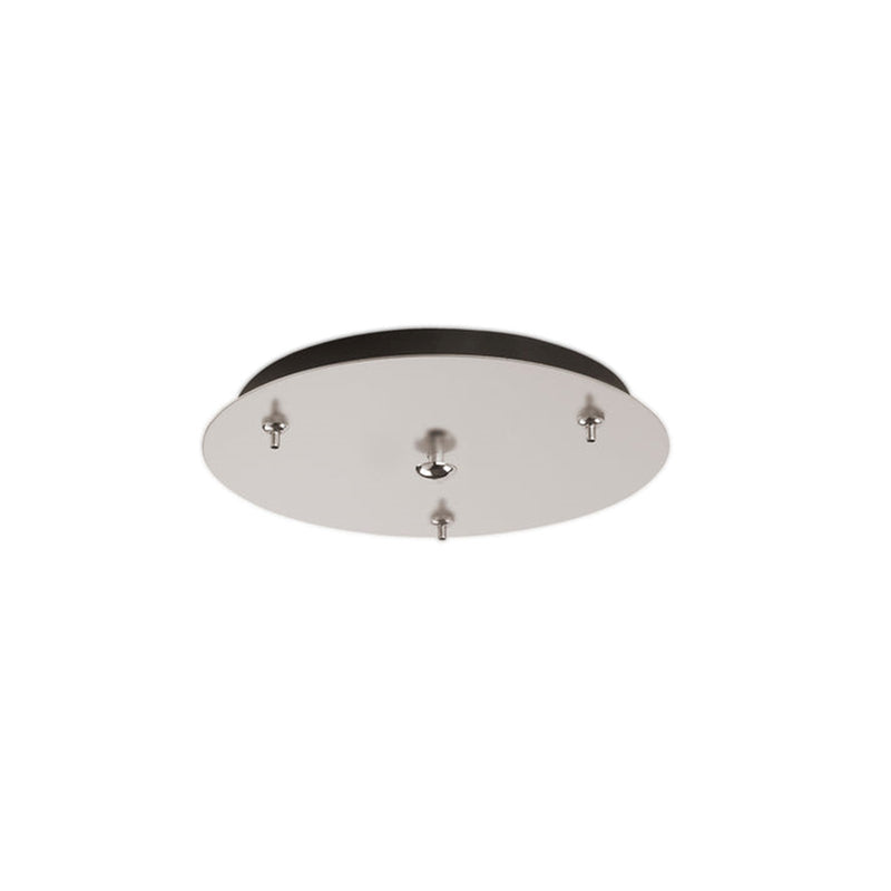 Kuzco Canopy 03 11in LED Canopy | Brushed Nickel Track Lighting | Dry Location Ceiling Mount | 1 in H x 11 in Dia | Model CNP03AC-BN